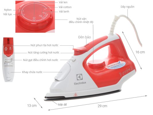 Bàn ủi hơi nước Electrolux ESI5116