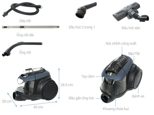 Hút bụi dạng hộp Electrolux EFC71611