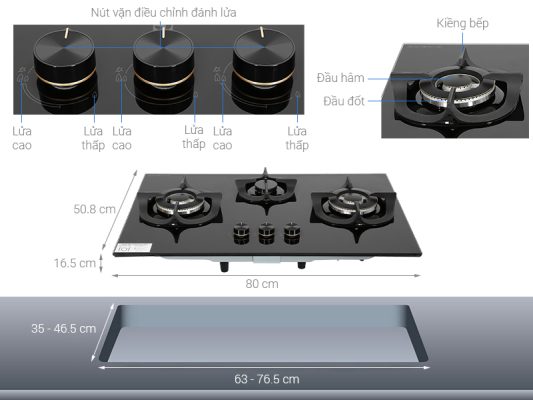 Bếp ga âm Electrolux EHG8321BC