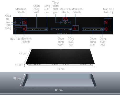 Bếp từ Electrolux EIT913