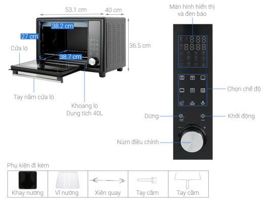 Lò nướng Electrolux EOT40DBD