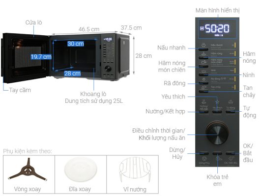 Lò vi sóng Electrolux EMG25D22BM