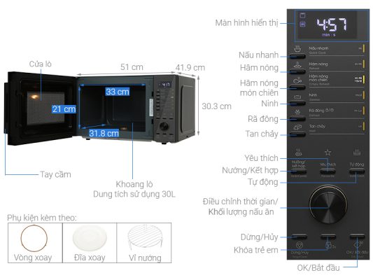 Lò vi sóng Electrolux EMG30D22BM