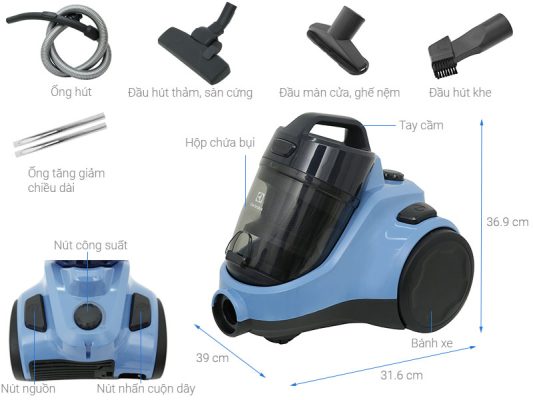 Hút bụi dạng hộp Electrolux EC31-2BB