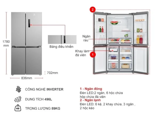 Tủ lạnh Electrolux EQE4900A-A